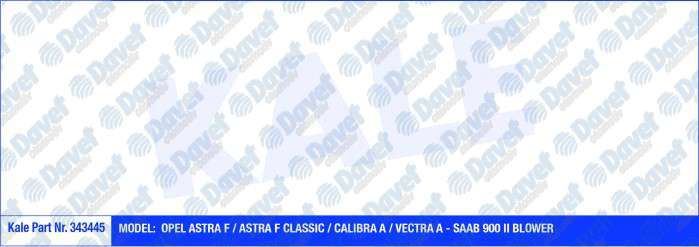 MGA-83270 Kalorifer Motoru (Opel  Astra F / Calibra A / Vectra A - Saab 900 Ii 12v Manuel Klima 90 /98 )